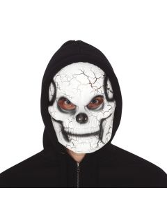 Maskë Halloween me kafkë, plastik, e bardhe