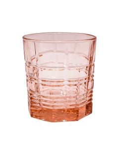 Whisky glass, Brixton, glass, pink, Ø8.6 xH9.6 cm, 30 cl