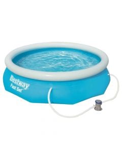 Bestway circular pool with filter pump, PVC, blue, Dia. 3 mt x depth 76 cm