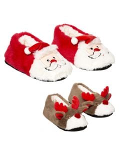 Pantofla me personazhe Christmas, ngjyra të ndryshme, poliestër, Nr 36 - 38 dhe nr 39 - 41