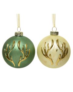 Sferë dekoruese, qelqi, ngjyra të ndryshme, Dia. 8 cm