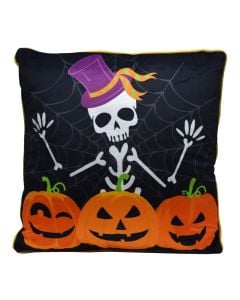 Jastëk dekorues, poliestër, zezë, 50x50 cm