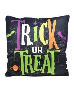 Decorative pillow, polyester, black, 50x50 cm