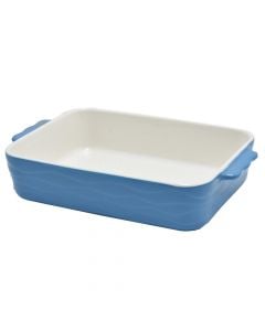 Oven casserole, ceramic, blue, 26x17x6 cm