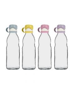 Water bottle, Luna, Glass/LDPE, clear, 500 cc