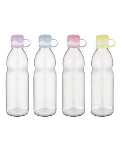 Water bottle, Luna, Glass/LDPE, clear, 1000 cc