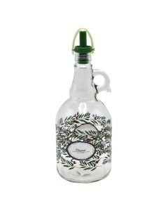 Oli & vinegar bottle, Fiesta, Glass/PS/PP, clear/green, 1000 cc