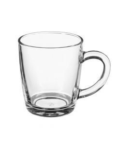 Mug, glass, clear, Ø8.6 xH9.8 cm, 34 cl