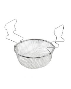Cooking or draining basket, Abert, stainless steel 18/10, silver, Ø20 cm