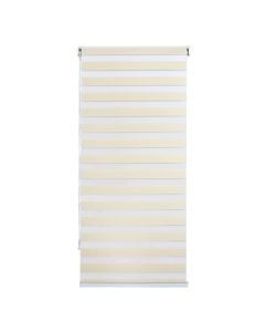 Grilë zebra, poliestër / kasë plastike, krem, 80x175 cm