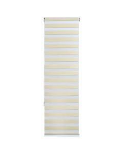 Zebra roll, polyester / plastic frame, beige, 70x240 cm