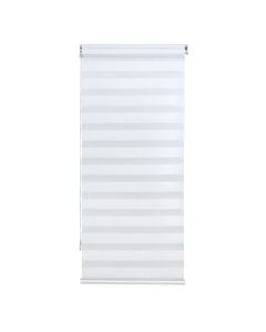 Zebra roll, polyester / plastic frame, white, 80x175 cm