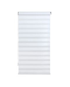 Zebra roll, polyester / plastic frame, white, 91x175 cm