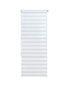 Zebra roll, polyester / plastic frame, white, 91x240 cm