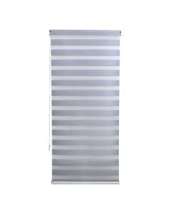 Zebra roll, polyester / plastic frame, grey, 80x175 cm