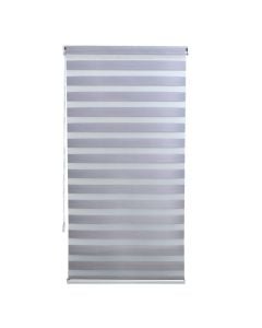 Zebra roll, polyester / plastic frame, grey, 91x175 cm