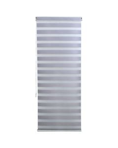 Zebra roll, polyester / plastic frame, grey, 91x240 cm