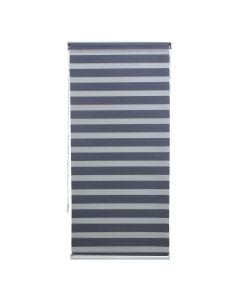 Grilë zebra, poliestër / kasë plastike, gri e errët, 80x175 cm