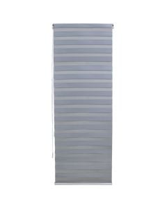 Zebra roll, polyester / plastic frame, grey, 91x240 cm