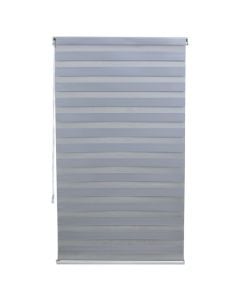 Zebra roll, polyester / plastic frame, grey, 100x220 cm