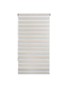 Zebra roll, polyester / plastic frame, beige, 91x175 cm