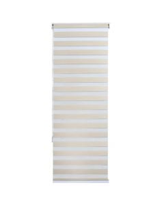 Zebra roll, polyester / plastic frame, beige, 91x240 cm