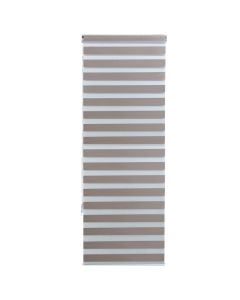 Zebra roll, polyester / plastic frame, brown, 80x240 cm