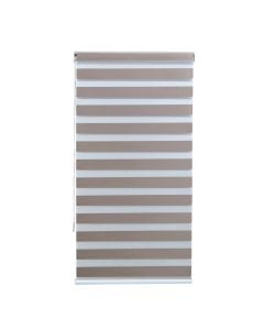 Zebra roll, polyester / plastic frame, brown, 91x175 cm