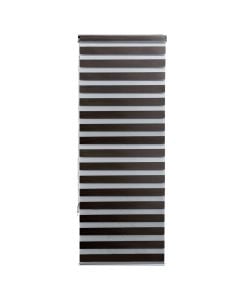 Zebra roll, polyester / plastic frame, black, 80x240 cm