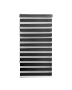Zebra roll, polyester / plastic frame, black, 91x175 cm