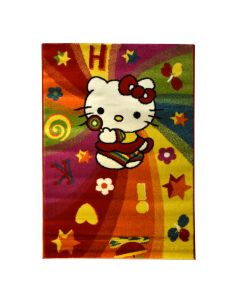 Carpet for children, Hello Kitty character, freise, different colors, 100x150 cm