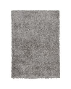 Carpet shaggy Boston, 70% synthetic yarn / 30 jute, light grey, 150x220 cm