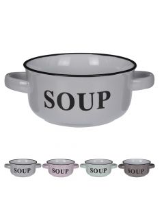 Tas supe, qeramike, të ndryshme, Ø13 cm, 500 ml