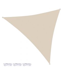 Shading tent, trianglular,polyester,off white, 300x300x300cm