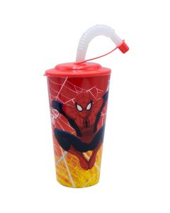 Plastic cup with nozzle with characters, plastic, different characters, 320cc