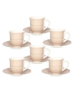 Set filxhan çaji Shabby (PK 6cp), qeramikë, bezhë,270cc
