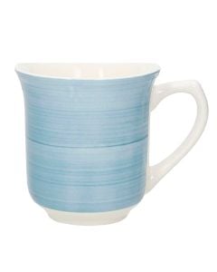 Tea cup Shabby, ceramics, sky blue, 370cc