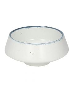 Organica Mare Soup bowl, porcelain, white with blue contours, Dia. 8cm