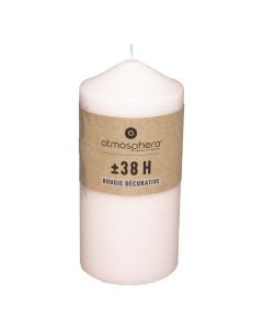 Scented candle, paraffin, pink, dia.6.8xH14cm