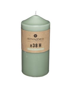 Scented candle, paraffin, green, dia.6.8xH14cm