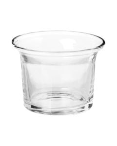 Mbajtese qiriri, qelqi, transparente, dia. 6.2xH4.6 cm