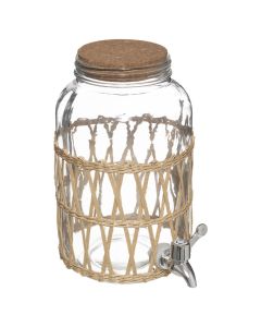 Mbajtës lengjesh, qelqi, transparente, 3.3 L