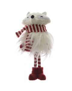 Decorative character, polyester, white/red, 21x14x32 cm