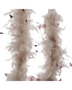 Decorative string, feather, assorted, 184 cm