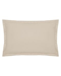 Pillow case, cotton, beige, 50x70 cm