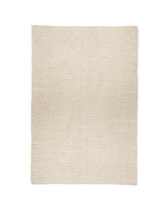 Tapet, pambuk/poliestër/lesh, e bardhë, 120x170 cm