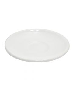 Kera tea cup plate, ceramic, white, Dia.11 cm