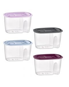 Can with Saphire lid, PP, different colors, 20x9.5x11 cm / 1 Lt