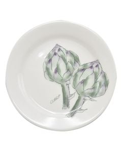 Laura ortho dessert plate, ceramic, white, Dia.19 cm