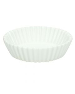 Set of large bowls shaped cake Mignion (PK 6), porcelain, white, Dia.10x2.5 cm